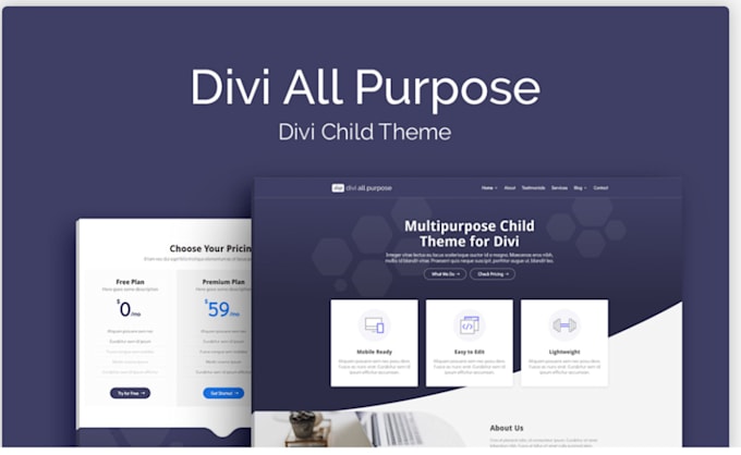 setup divi theme with divi child theme