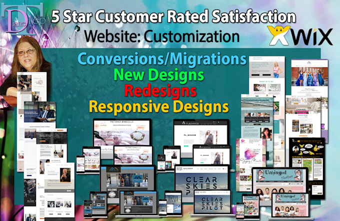 expertly create, redesign, edit or add to your wix website