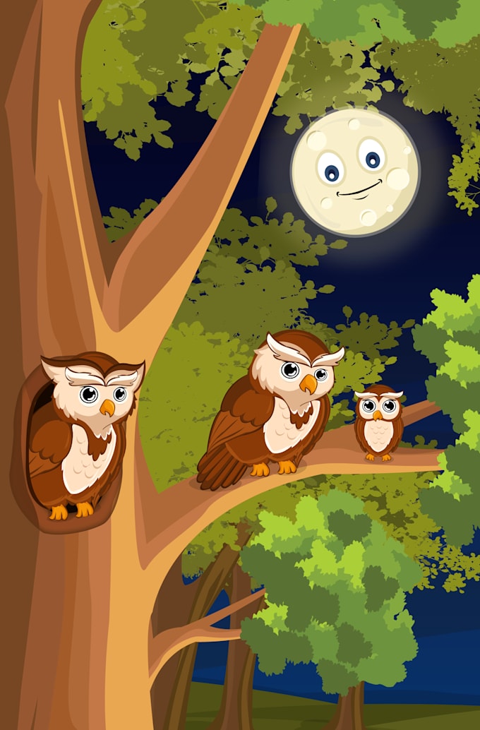 create children and kid characters or illustrations