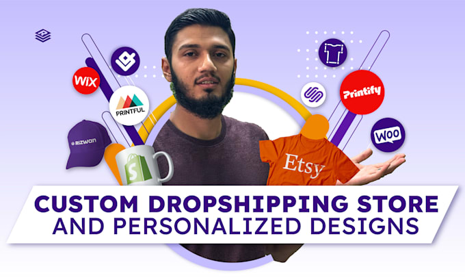 create a merch dropshipping shopify store with printful and custom designs
