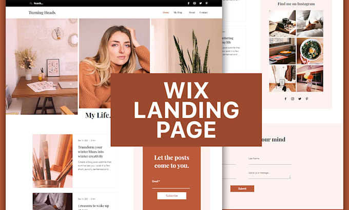 design a profitable wix landing page wix website design