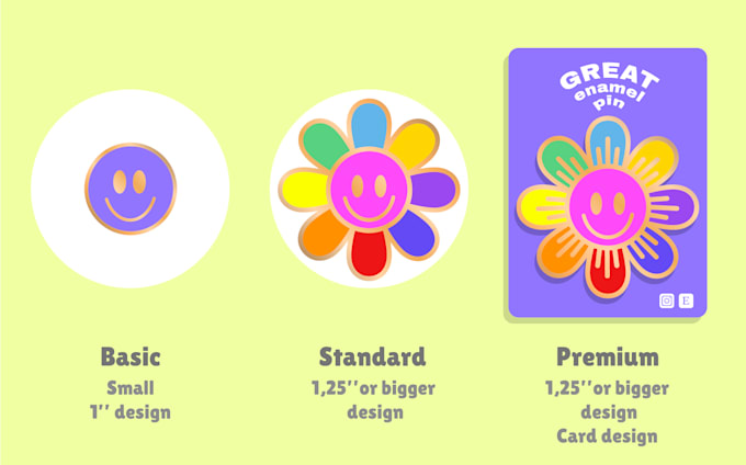 design an original enamel pin for you