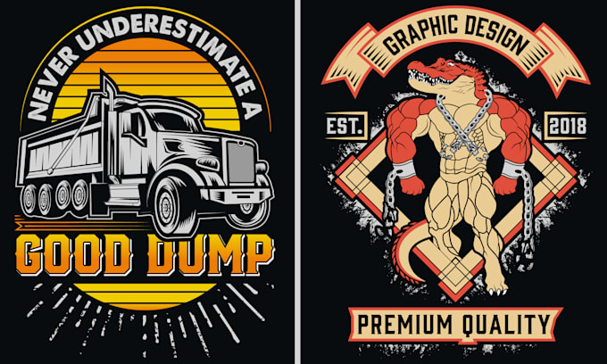 do custom graphic t shirt design for your clothing brand