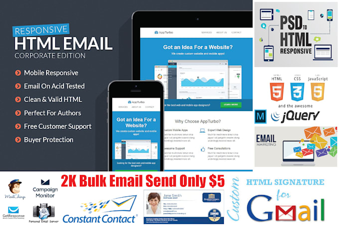 Designed html, css, template, setup automation campaign by Sayfulbd ...