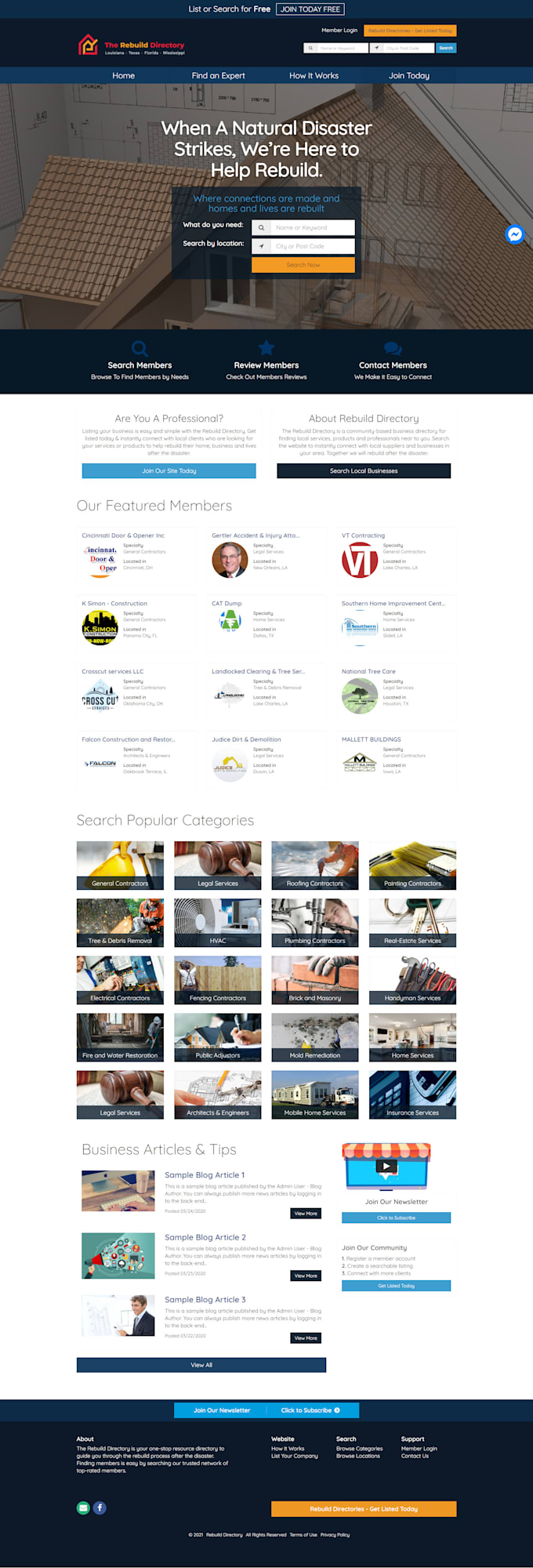 setup your brilliant directory website and provide customization