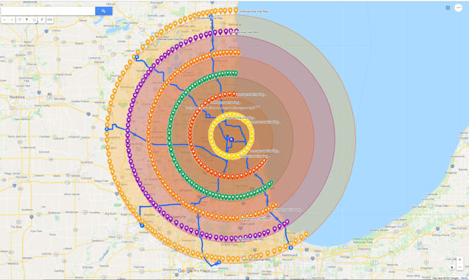 create 16999 google map citations with driving directions