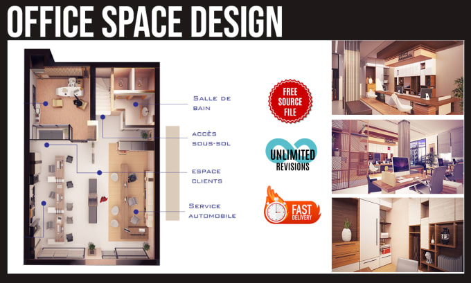 transform your office expert design and realistic renderings