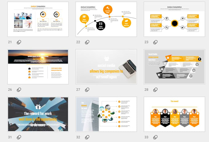 create a modern powerpoint or google slides presentation
