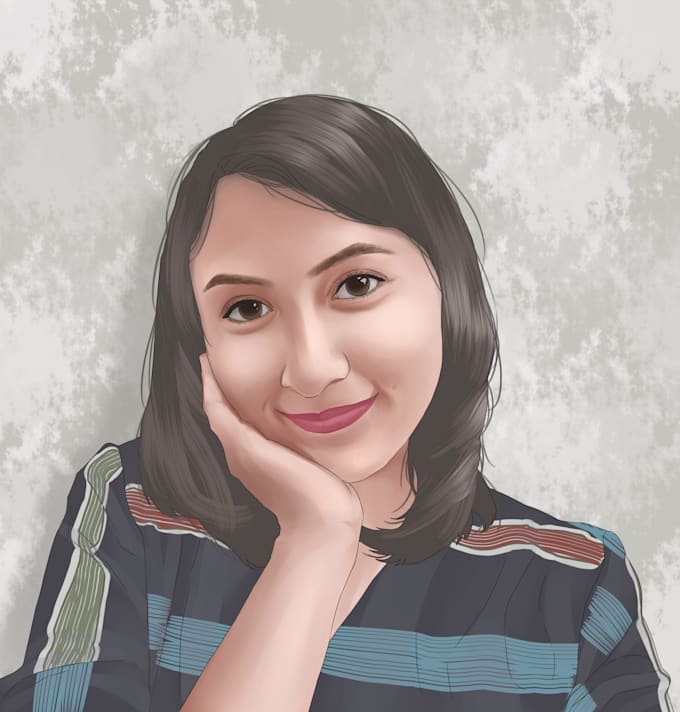 Paint your photo to portrait painting by Mariaysv Fiverr