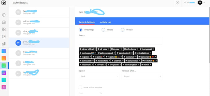 set auto posting on your instagram account