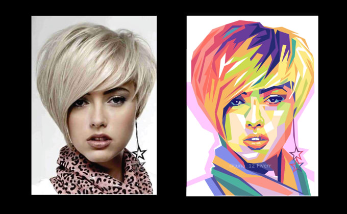 draw unique vector pop art for a birthday present