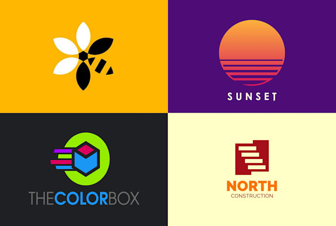design modern flat minimal logo