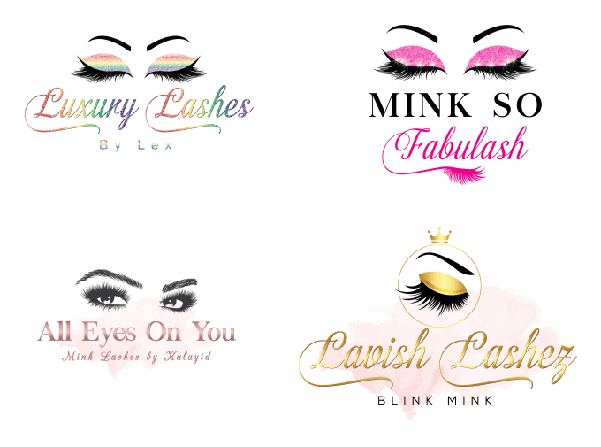 Design Eyelash Logo In Different Styles By Lionheartartist