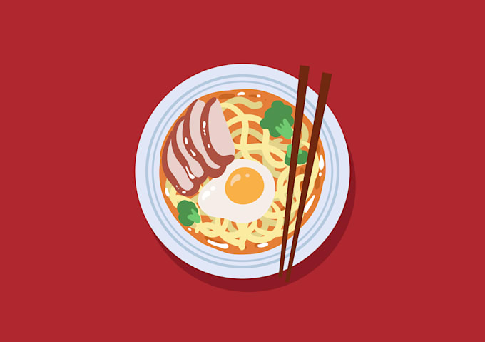 create a flat illustration for you