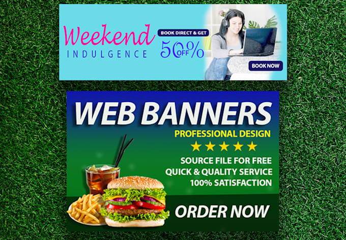 design professional web banner, header, banner ad or a flyer