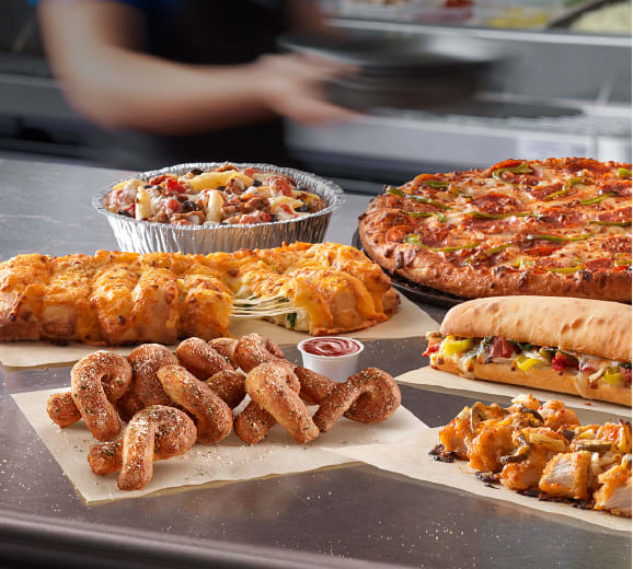 Send you dominos pizza all paid for your choice of sides drinks by