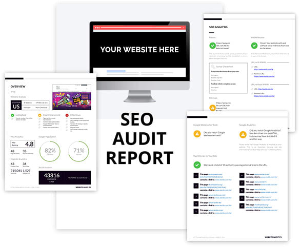 create an optimal strategy SEO audit report with action plan