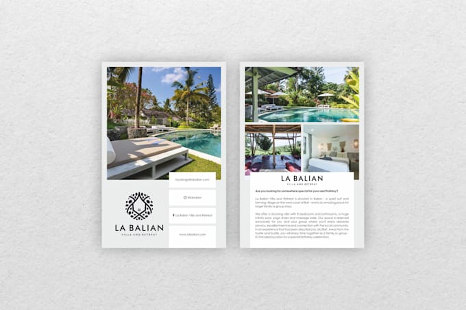 create professional package insert card, postcard design