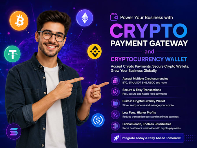 integrate crypto payment gateway in your website, cryptocurrency wallet