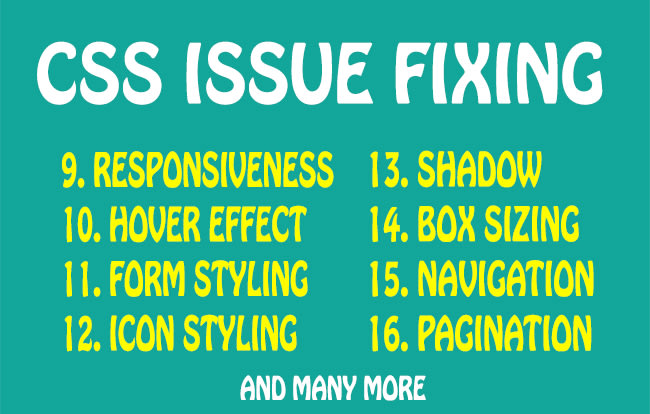 Fix css issues and create new features by Nmuzzal | Fiverr