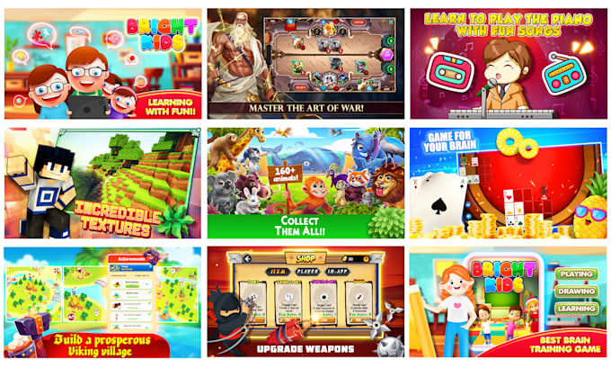 do professional game screenshot design for app store listing