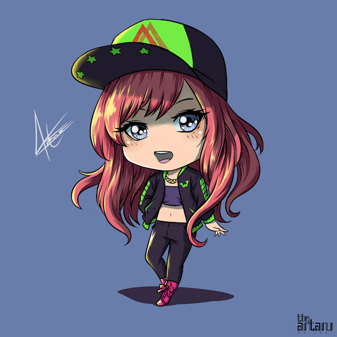 draw cute chibi illustration