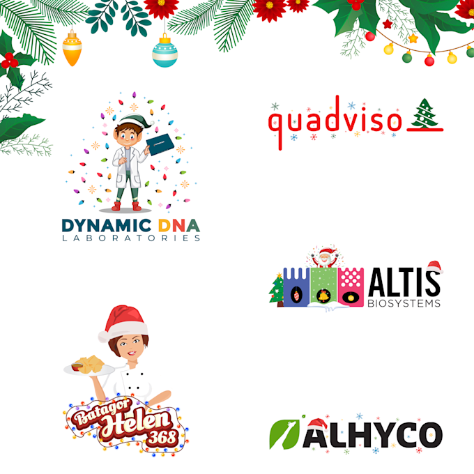design christmas, new year logo in 24 hrs