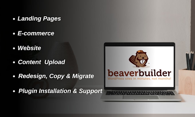 install beaver builder and customize your website