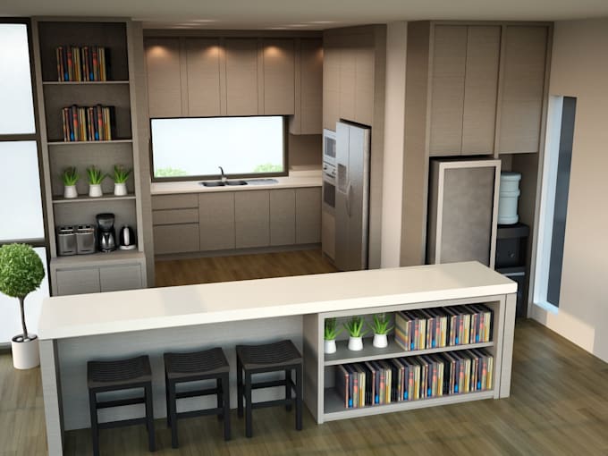 design a kitchen cabinetry interior for your project