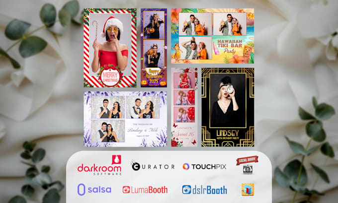 create custom photo booth template