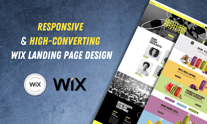 design an extraordinary wix website, wix landing page