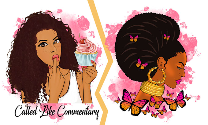 do african american character or self portrait design