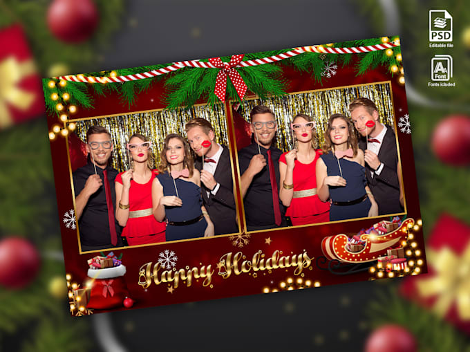 create the photo booth templates