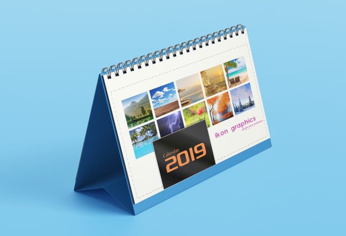 Design a stunning and attractive calendar for you by Ikongraphics | Fiverr