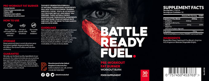 design custom supplement label and packaging for bottles, boxes or pouches