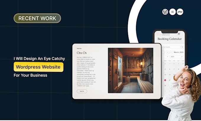 create a modern, responsive wordpress website