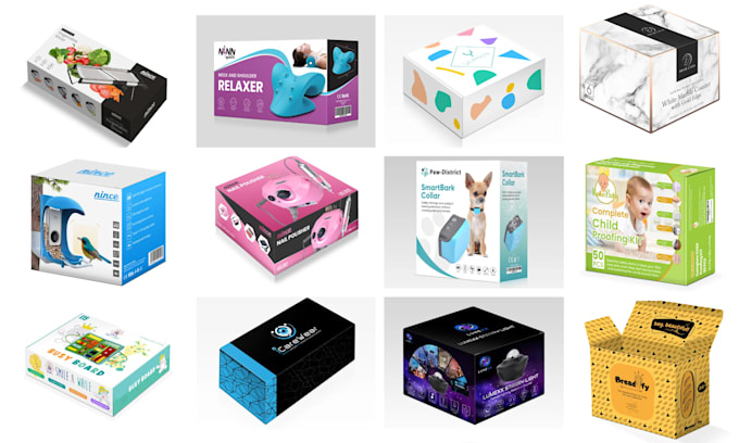 do attractive product packaging design and box design