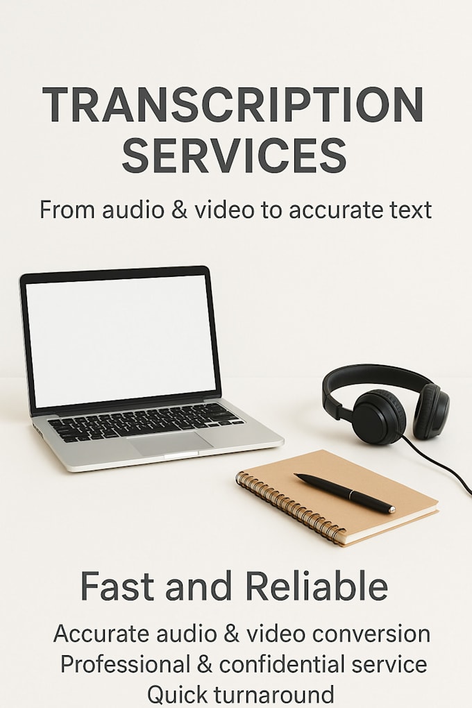 transcribe flawlessly audio or video files