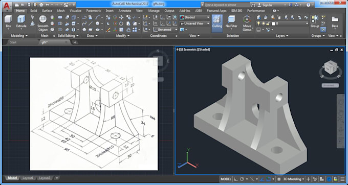 Do 3d and 2d designing in autocad for you by Viraj4004 Fiverr
