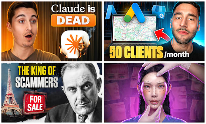 design a high CTR youtube thumbnail to maximize your views