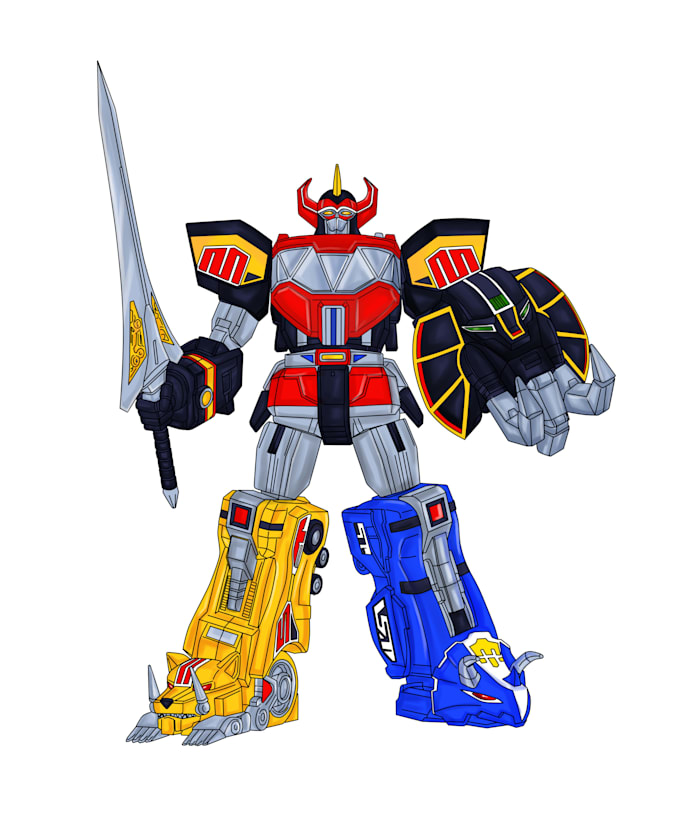 draw best detailed mecha illustrations