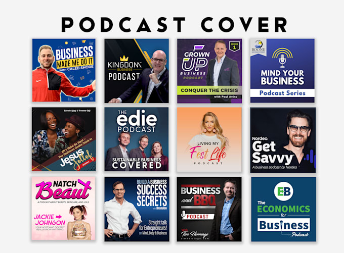 design a best podcast cover  art