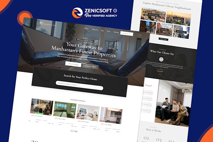 design modern realtor, agent real estate website  with idx mls in wordpress