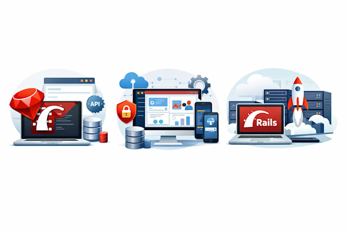 develop a full ruby on rails web application with frontend and backend
