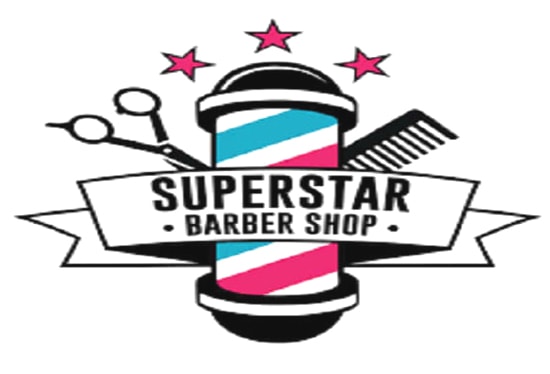 Design original modern creative barber shop logo by Bennetsgoffaund