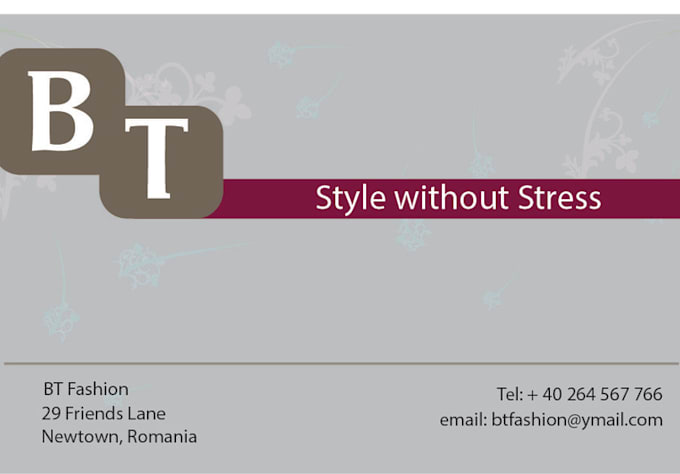 design an amazing business/visiting card