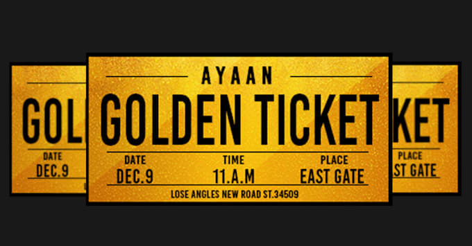 design professional event tickets for parties and concerts