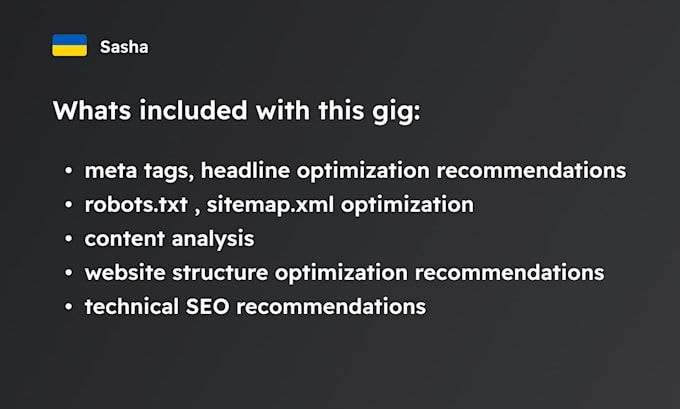 do an SEO audit and competitor analysis