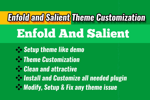 customize enfold and salient theme