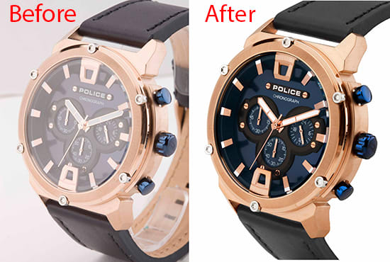 do quality watch photo editing, retouching and background removal